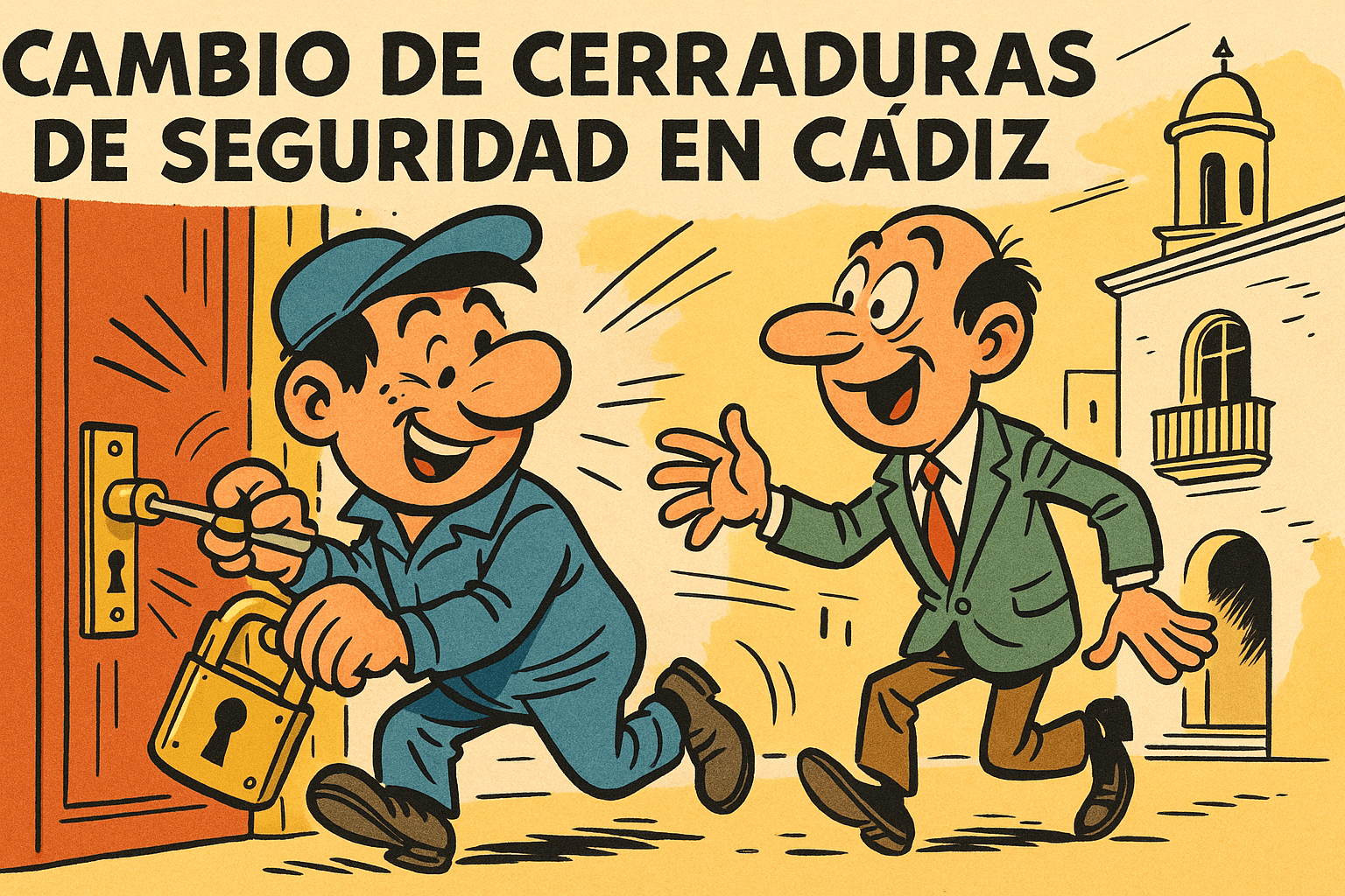 Cambio de cerraduras de seguridad en Cádiz - Cerrajero Moreno en Cádiz